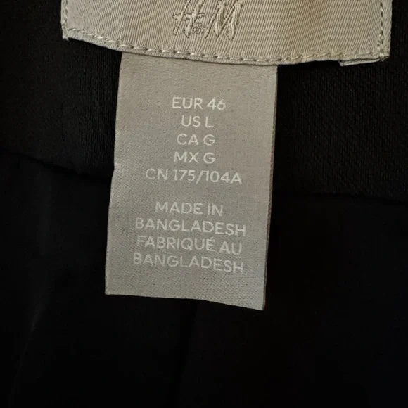 H&M Black Double-Breasted Coat Dress - Picture 9 of 10